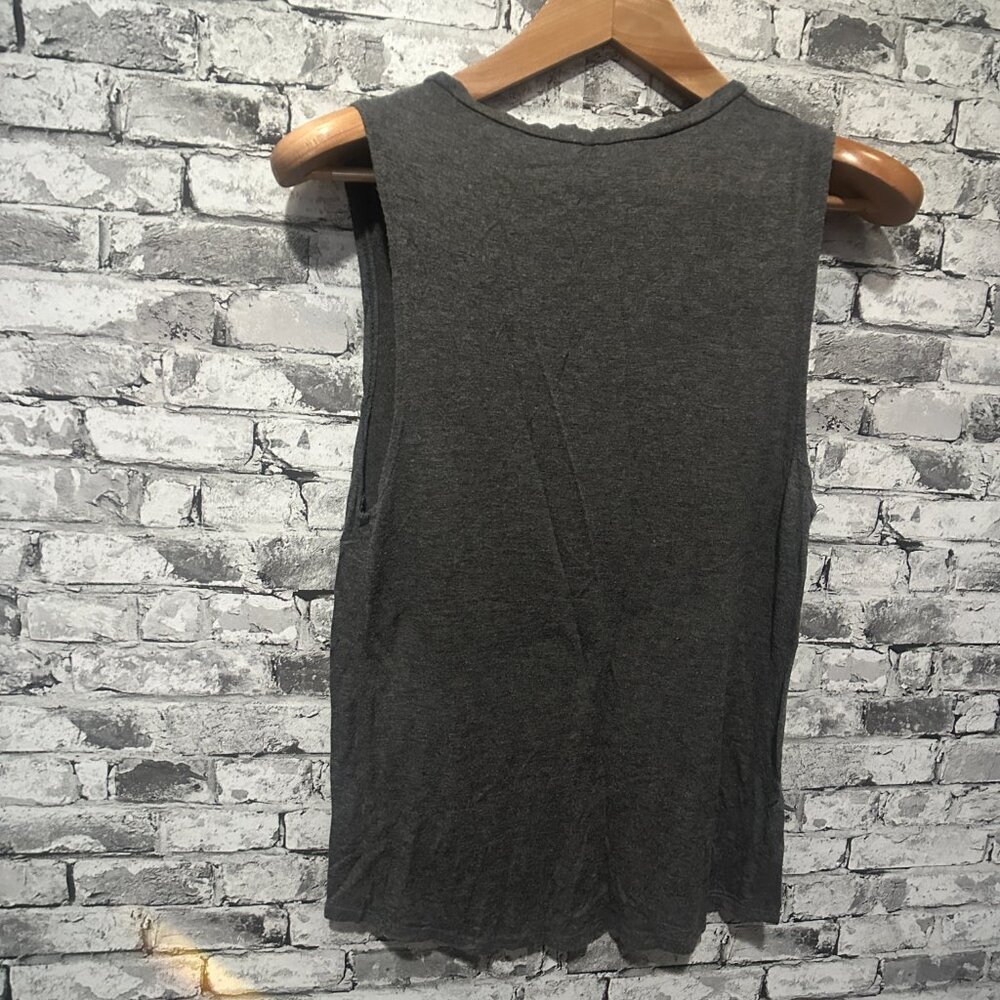 EUC Vox Populi Grey Bald Eagle Sleeveless Graphic Shirt Size Small - Picture 8 of 10